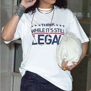 Vetements Think While It’s Legal Slogan Graphic T-Shirt